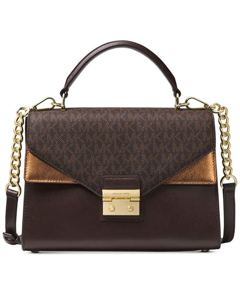 michael kors sloan top handle satchel|Michael Kors Sloan Medium Top.